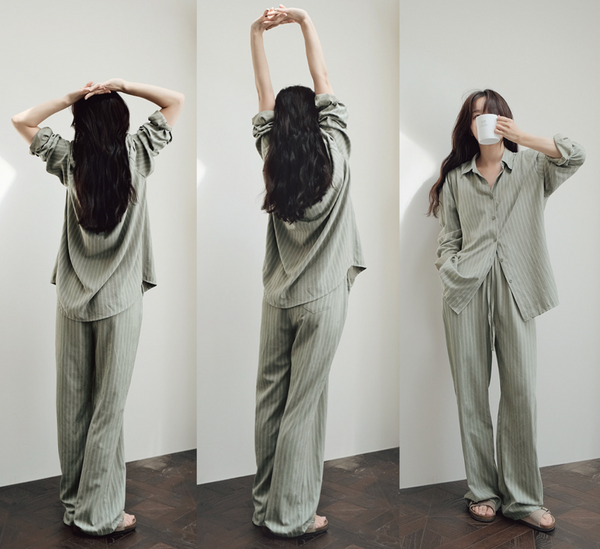 [SLOWAND] # SLOWMADE Cottage Home & Modern Label Pants