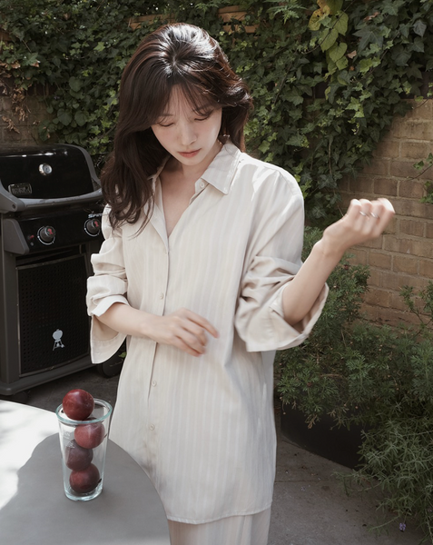 [SLOWAND] # SLOWMADE Cottage Home & Modern Label Shirt