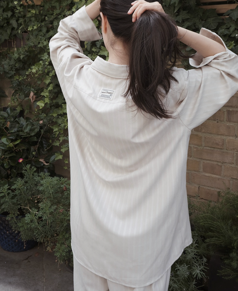 [SLOWAND] # SLOWMADE Cottage Home & Modern Label Shirt