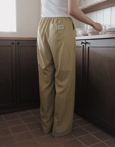 [SLOWAND] # SLOWMADE Cottage Home & Modern Label Pants