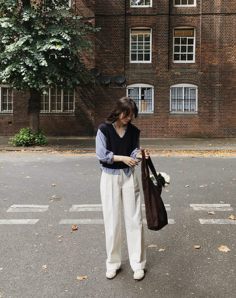 [SLOWAND] # SLOWMADE Autumn Ford Stripe Shirt