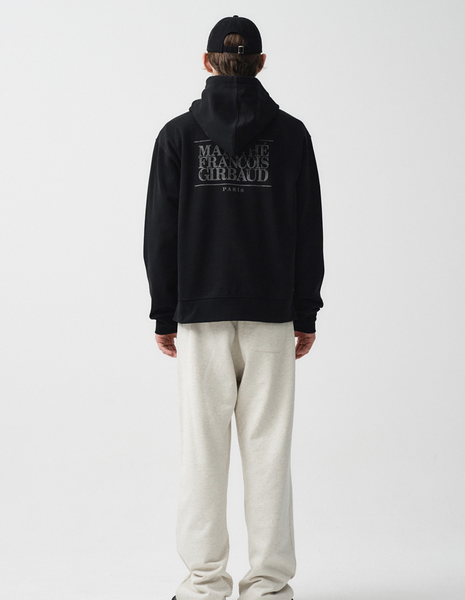 [MARITHÉ FRANÇOIS GIRBAUD] BIG CLASSIC LOGO HOODIE ZIPUP Black