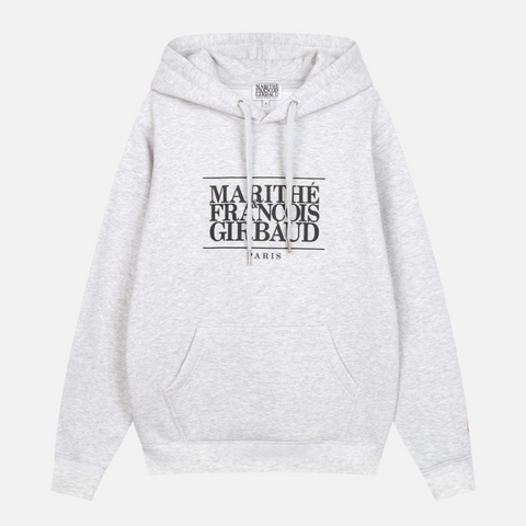 [MARITHÉ FRANÇOIS GIRBAUD] CLASSIC LOGO HOODIE Light Heather Grey