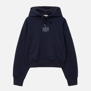 [MARITHÉ FRANÇOIS GIRBAUD] W NEW CLASSIC LOGO HOODIE Navy