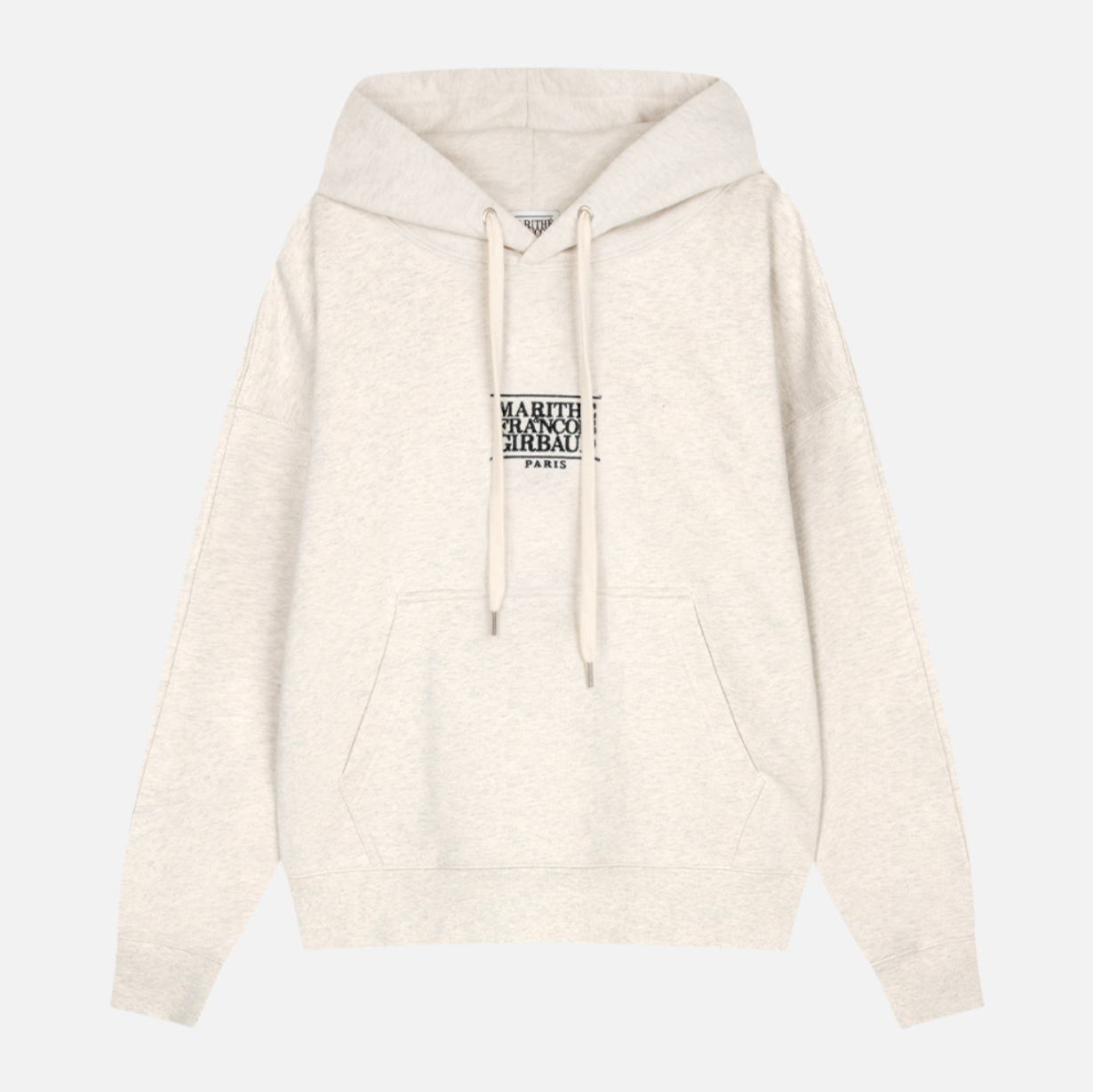 [MARITHÉ FRANÇOIS GIRBAUD] NEW CLASSIC LOGO HOODIE Oatmeal