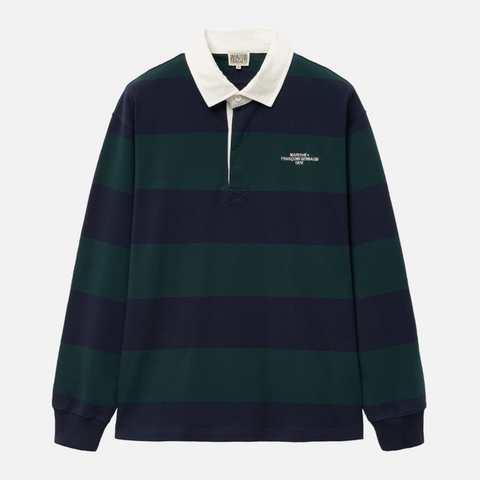 [MARITHÉ FRANÇOIS GIRBAUD] RUGBY STRIPE LONG SLEEVE Navy