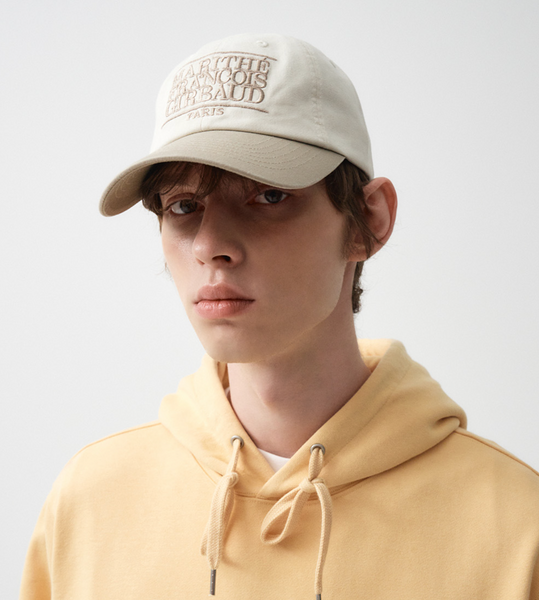 [MARITHÉ FRANÇOIS GIRBAUD] CLASSIC LOGO 6PANEL COLOR BLOCK CAP Beige