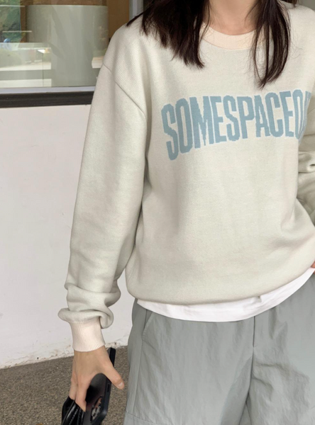 [98°C] [OAT] Somespace Lettering Knit