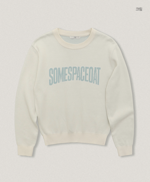 [98°C] [OAT] Somespace Lettering Knit