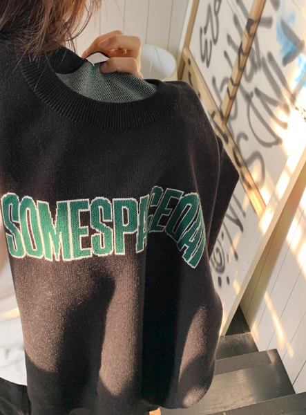 [98°C] [OAT] Somespace Lettering Knit