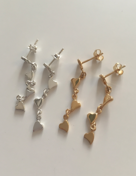 [moat] Leaf Heart Earring (Silver925)