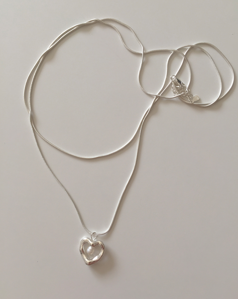 [moat] Sera Heart Necklace (Silver925)