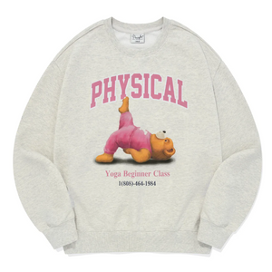 [PHYPS] Bridge Bear Sweatshirt Oatmeal