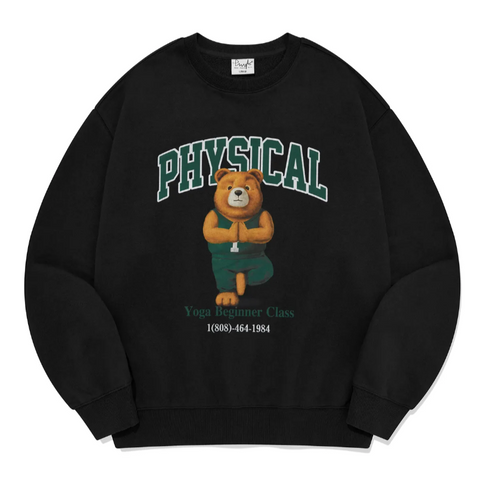 [PHYPS] Tree Bear Sweatshirt Black