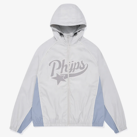 [PHYPS] PIPING STAR TAIL HOODIE TRACK JACKET GREIGE