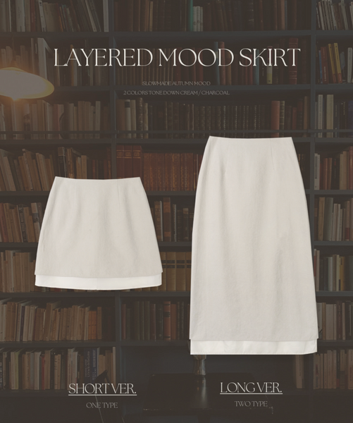 [SLOWAND] # SLOWMADE Carmen Layer Skirt