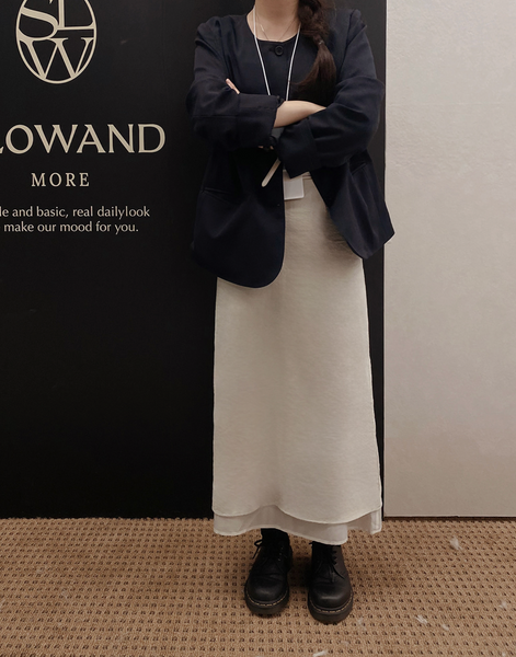 [SLOWAND] # SLOWMADE Carmen Layer Skirt