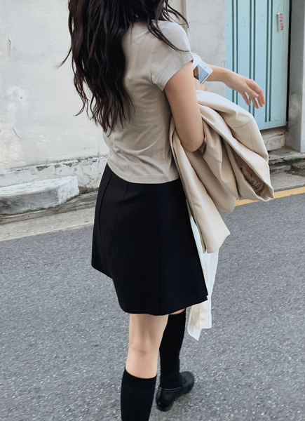 [SLOWAND] # SLOWMADE Essential Tantan Pleated Skirt