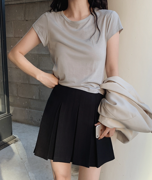 [SLOWAND] # SLOWMADE Essential Tantan Pleated Skirt