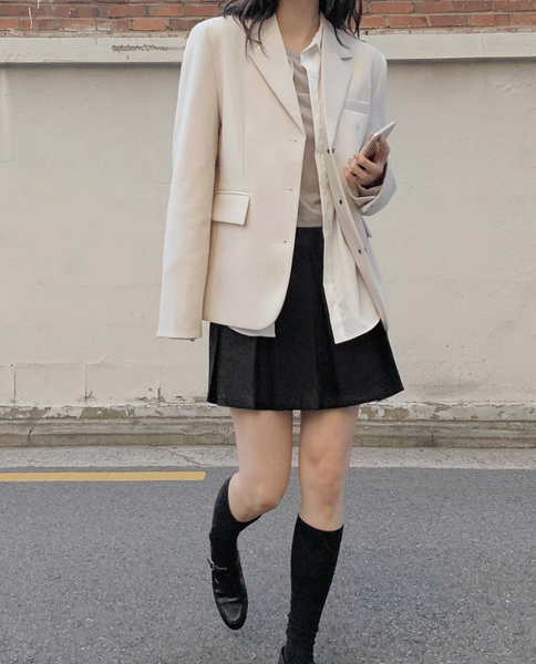 [SLOWAND] # SLOWMADE Essential Tantan Pleated Skirt