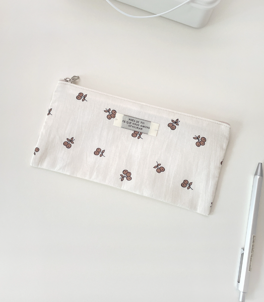 [OFYOUR] Pencil Case (Brown Berries)