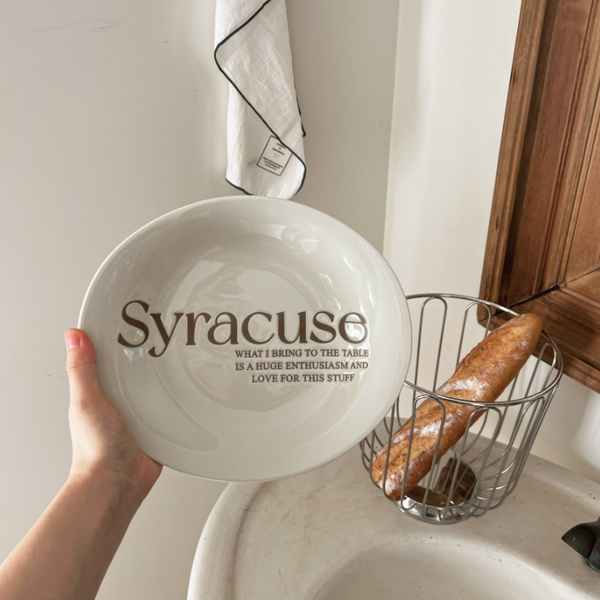 [Bracket Table] Lettering Syracuse Plate