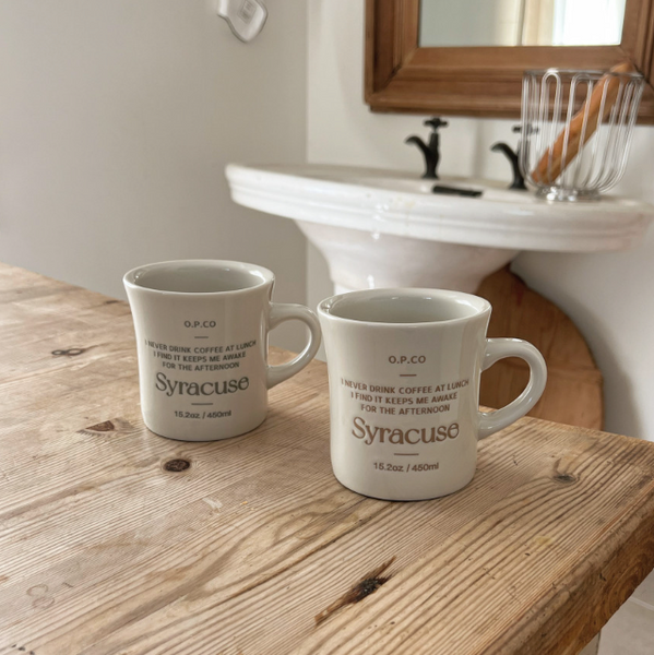 [Bracket Table] Lettering Syracuse Mug 450ml