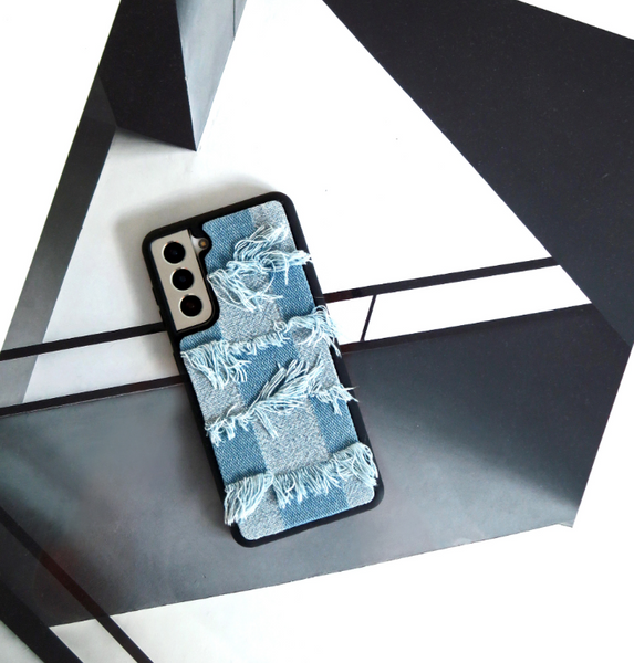 [TERAHERTZ] Textile Phone Case (Damaged Blue)