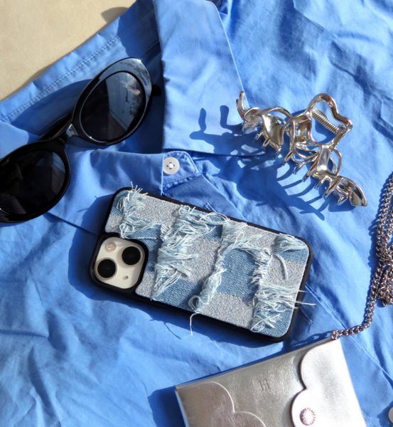 [TERAHERTZ] Textile Phone Case (Damaged Blue)