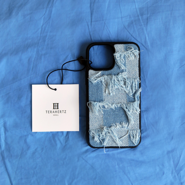 [TERAHERTZ] Textile Phone Case (Damaged Blue)