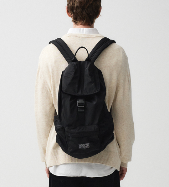 [MARITHÉ FRANÇOIS GIRBAUD] CLASSIC LOGO 3 POCKET BIG BACKPACK black