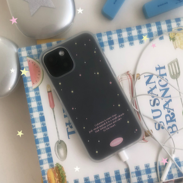 [WATERJEAN] Cosmic Dust Jelly Phone Case