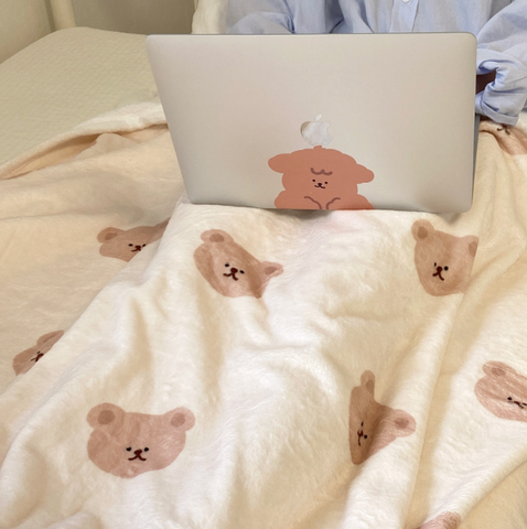 [moominzy] 찌부 Blanket (Beige)