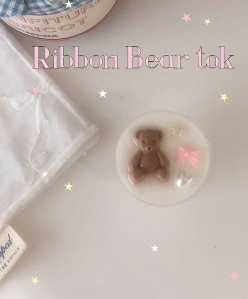 [WATERJEAN] Ribbon Bear Grip Tok