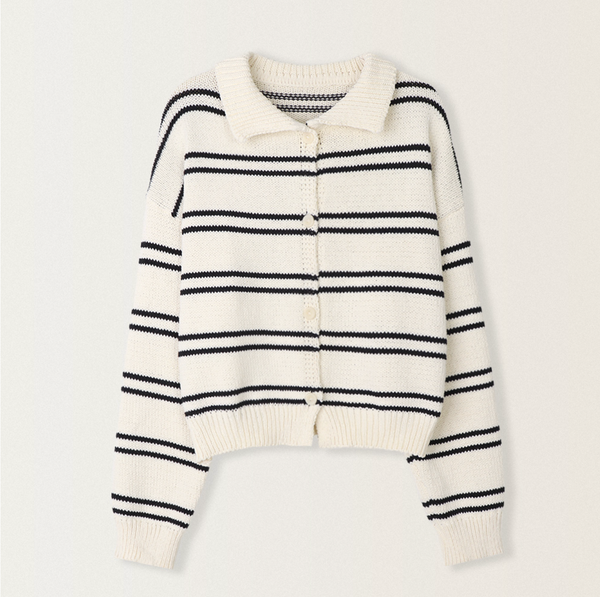 [SLOWAND] Toma Stripe Cara Cardigan