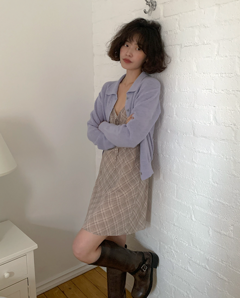 [FROM BEGINNING] Muir Collar Knit Cardigan