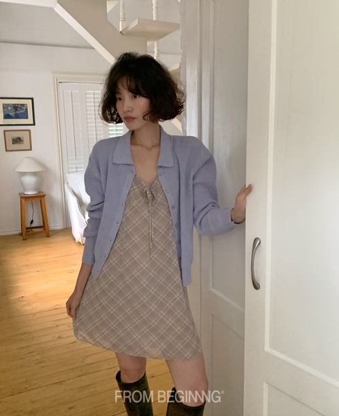 [FROM BEGINNING] Muir Collar Knit Cardigan