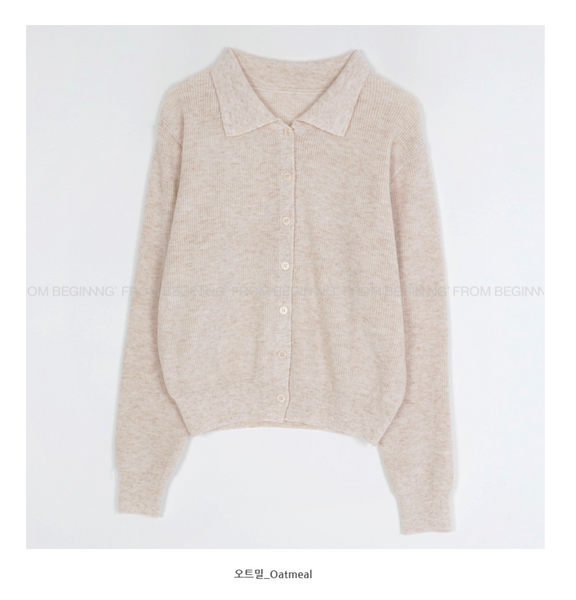 [FROM BEGINNING] Muir Collar Knit Cardigan