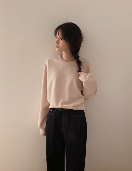 [SLOWAND] # SLOWMADE Easy Soft Standard Fit Sweatshirt