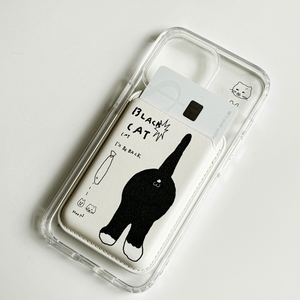 [3MONTHS] Black Cat MagSafe Phone Case