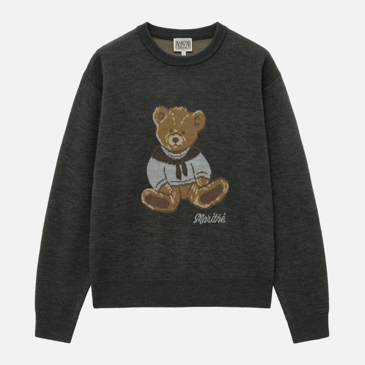 [MARITHÉ FRANÇOIS GIRBAUD] DOODLE BEAR SWEATER charcoal