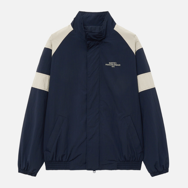 [MARITHÉ FRANÇOIS GIRBAUD] COLOR BLOCK NYLON JACKET dark navy