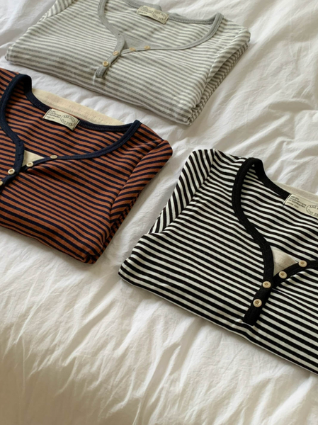 少量現貨!! ♡ o'pparel ♡ Stripe Layered Tee (3 colours)