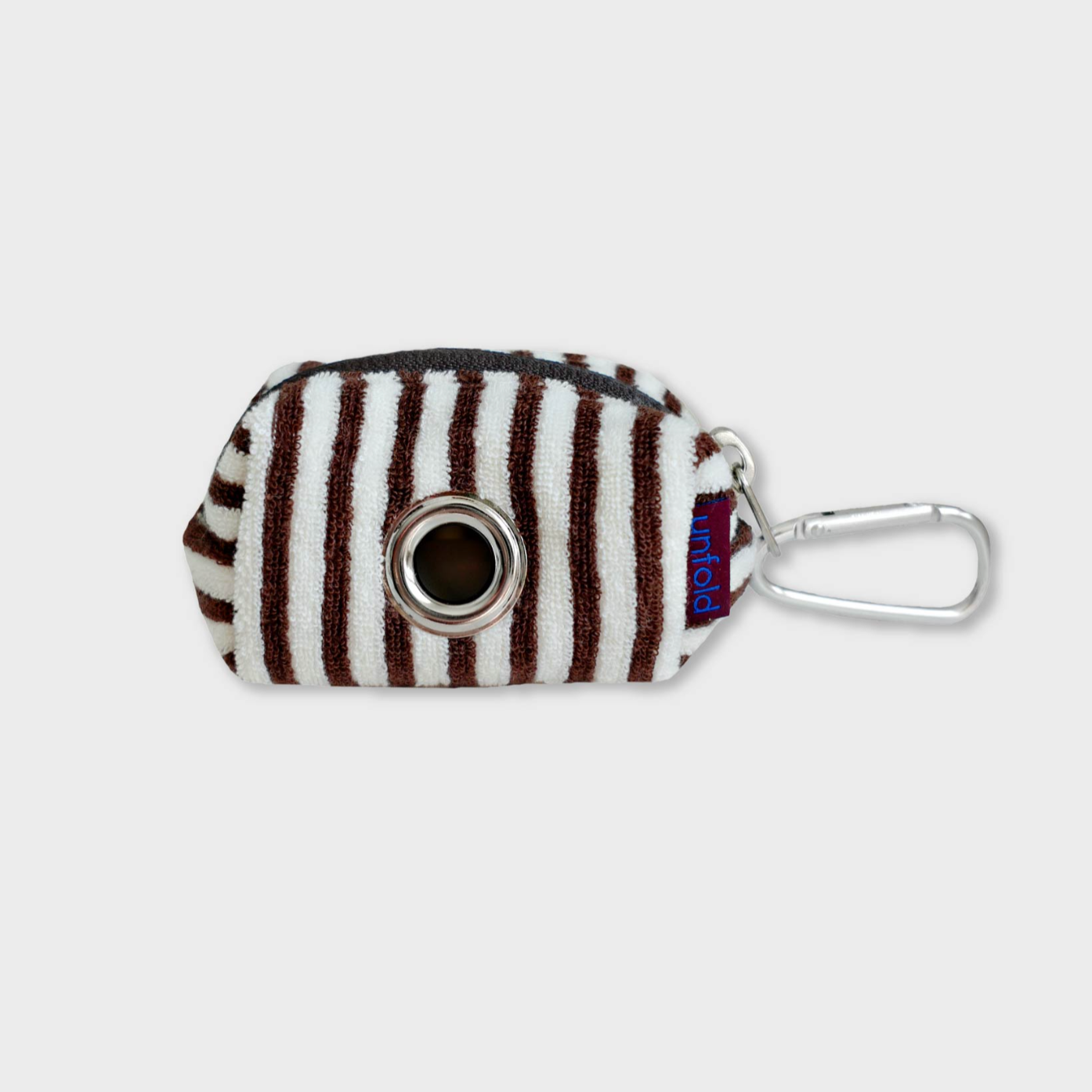 [unfold] Stripe Terry Poop Bag (Brown)