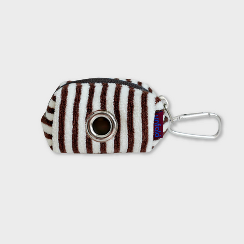 [unfold] Stripe Terry Poop Bag (Brown)