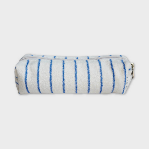 [unfold] Stripe Terry Pencil Pouch (Blue)