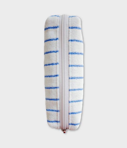 [unfold] Stripe Terry Pencil Pouch (Blue)