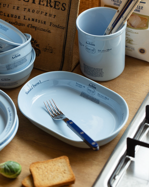 [momur] [weekend 9] Meal Oval Bowl Sky Blue