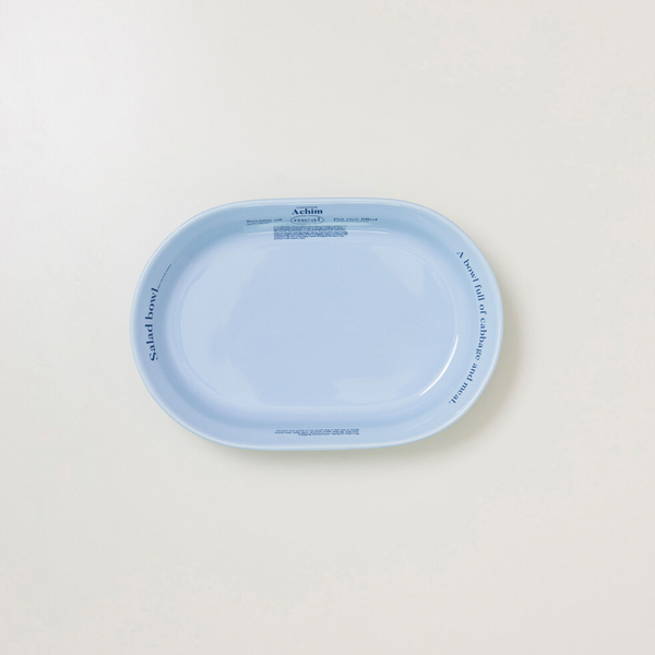 [momur] [weekend 9] Meal Oval Bowl Sky Blue