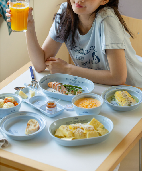 [momur] [weekend 9] Meal Round Plate Sky Blue